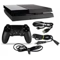 PS4 Fat Konsole 500GB 1TB Weiss Schwarz Rot Modell Controller Farbe wählbar 500GB Schwarz #34 (Modell CUH-1216A) Stromkabel + HDMI Kabel + original Controller SCHWARZ