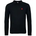 U.S. Polo Assn. Longsleeve Longsleeve Poloshirt (1-tlg) schwarz XL