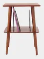 Crosley Manchester Plattenspieler Tisch Holz Paprika Weiß Retro Design