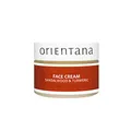 Orientana - Gesichtscreme Für Damen | Sandelholz & Kurkuma | 99,5% Natürliche Vegan Bio Anti-Aging Feuchtigkeitscreme | Gesichtspflege Gegen Rötungen & Akne | Straffende Tagescreme & Nachtcreme - 50g