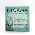 Nicama - Shampoo "Wacholder-Bergamotte" (COSMOS) – 60g - Natur-seife ohne Plastik, Vegan, Palmölfrei, Tierversuchsfrei