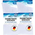 Diabetikersocken (6 Paar) ohne Gummibund, mit 97% Baumwolle, für Damen & Herren - Socken ohne störende Naht, Diabetiker Socken ohne Bund