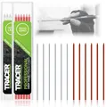 TRACER Deep Hole Bleistift Alternative Minen Set, 12x2,8 mm, hochsichtbare farbi