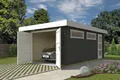Nordic Holz Garage CANBERRA, BxT: 423x600 cm, 197 cm Einfahrtshöhe, mit Holztor