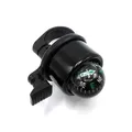 Fahrradklingel schwarz mit integriertem Kompass Fahrrad Glocke