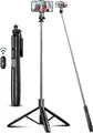 180cm Handy Stativ Ständer & Selfie Stick, Handyhalter mit Abnehmbarer