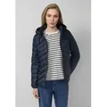 s.Oliver Funktionsjacke Outdoor-Jacke Gesteppte Jacke mit abnehmbarer Kapuze im Slim Fit blau XL (42)