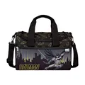 Batman Sporttasche Schwarz Reisetasche Training Fitness Schule 35 x 16 x 23 cm