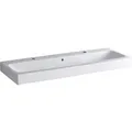 Geberit Waschbecken iCon 120 cm Weiß zwei Hahnlöcher