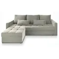 MASSENO Ecksofa mit Schlaffunktion Kos ¦ beige ¦ Maße (cm): B: 220 H: 85