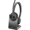 Poly Voyager 4320 + BT700 USB-A Adapter + Ladestation (Kabellos, USB-A, Zoom) (218476-01)