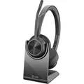 Hewlett Packard - Poly Voyager 4320 Uc Stereo Usb-a Headset + Bt700 Usb-a Adapter + Ladestation De