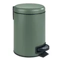 Wenko-Wenselaar GmbH & Co. KG WENKO Kosmetikeimer Leman, 3 Liter, Treteimer für Küche, Büro und Gäste-WC, Farbe: dunkelgrün 24636100