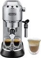 DE'LONGHI Espressomaschine "Dedica Style EC 685.B", silber (edelstahlfarben)