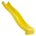 KBT Gelb 290 cm Rutsche, Wasserrutsche Garten Spielgerät, HDPE Spritzguss Wellenrutsche, Für Podesthöhen 150 cm, Modernes Design Kinderrutsche - Gelb