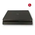 PS4 Konsole Slim in Schwarz (C-Ware) + Kabel + 2 original Controller ink. Kabel