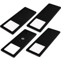 kalb LED Unterbauleuchten Schwarz 5W Sehr Flache Küchenleuchte Touchdimmfunktion 4er Set Warmweiß