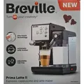 Breville VCF108X PrimaLatte II Kaffee- und Espressomaschine, für Kaffeepulver oder Pads geeignet, 19 Bar, Integrierter automatischer Milchschäume... - Schwarz