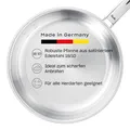 Fissler Pure Collection/Edelstahl-Pfanne (Ø 20 cm) unbeschichtete Stielpfanne, Innenskalierung, MADE IN GERMANY – Induktion