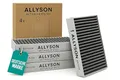 Allyson® Aktivkohlefilter 4er Set - Passgenau für 9001421821 9001563858 / Siemens Studioline HZ9VRCR0 / Bosch HEZ9VRCR0 / Neff Z821VR0 / Gaggenau CA282111 und Constructa CZ9VRCR0 (192x75x35 mm)