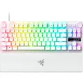Razer Huntsman V3 Pro Tenkeyless 8KHz - TKL PC-Gaming Tastatur - 8KHz HyperPolling - Analoge optische Switches - Auslösebereich 0,1-4,0mm - Snap Tap - Rapid Trigger - QWERTY US Layout | Weiß