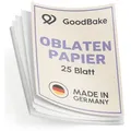 GoodBake Oblatenpapier DIN A4 25 Blatt – bedruckbares Esspapier für Tortendeko und Kuchenbilder