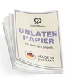 GoodBake Oblatenpapier, 25 Blatt, DIN A4, Esspapier zum Bedrucken, Bemalen, Wafer Paper, essbare Tortendeko, Fototorten, vegan, glutenfrei