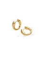 Purelei Vintage Love Creolen – wasserfest | Strukturierte Hoops mit Aloha-Muster aus Edelstahl & 14K/18K Vergoldung | Organischer Vintage-Look mit Hinge-Verschluss (Gold)
