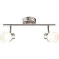 Wand- Und Deckenleuchte Deckenstrahler 2 Flammig Deckenlampe Zwei Strahler, Beweglich, 2x 3,5 Watt Led 190lm Warmweiß, L 31,5 Cm