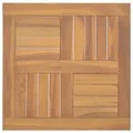 vidaXL Tischplatte Quadratisch 50x50x2,5 cm Massivholz Teak