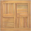 vidaXL Tischplatte Quadratisch 50x50x2,5 cm Massivholz Teak