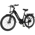 X2 E-Bike 27.5 Zoll, 720Wh Elektrofahrrad mit 7-Gang Shimano Nabenschaltung , 65-90km Range, Hinterradmotor 15Ah/48V Akku, Multitalent E-bike holland - Schwarz