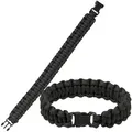Mil-Tec Armband Militär Paracord Armband schwarz M