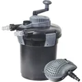 Heissner Druckfilter Set HLF3000-00 inkl. 7 Watt UV-C Teichklärer für Teiche mit