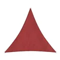 Windhager Sonnensegel Cannes Dreieck 4 x 4 m (gleichschenkelig), Sonnenschutz für Garten & Terrasse, UV- und witterungsbeständig, rot