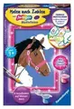 Pferd Malen nach Zahlen Serie F | Mit Glitter-Rahmen | Spiel | 29607 | Deutsch