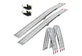 TRUTZHOLM Auffahrrampe 2x klappbar 228 cm Traglast 680 kg Alu gelocht Rampen Motorradrampen (2-St., Inkl. 2x Spanngurt), stabile Konstruktion, hochwertige Verarbeitung, kompakte Bauweise