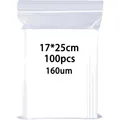 Druckverschlussbeutel 17X25cm 100Stück Zipper Beutel Kunststoff transparent L...