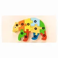 Holzpuzzle Bär mit Zahlen von 1 bis 10- 3913