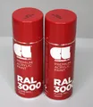 2x Cosmos LAC Acryl-Sprühdose für DIY-Projekte, 400 ml (RAL 3000 – Feuerrot)