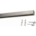 Deco-Raum Gardinenschiene auf Maß 1-lauf Square Edelstahl-optik 80cm