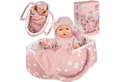Kinderplay Dolls & Strollers Babypuppe Puppe mit Tragebett – Erste Babypuppe – Spielset für Kinder (Set)