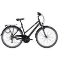 Pegasus Trekkingrad Pegasus Piazza 21 Damen Trapez schwarz 2026, 21 Gang Shimano Tourney RD-TY200, Kettenschaltung 55 cm