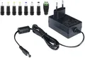 Poppstar AC DC Netzteil, Steckernetzteil 12V 2A mit 8er Hohlstecker Adapter-Set