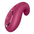 Satisfyer, Vibrator, Auflegevibrator, 'Dipping Delight', 2 Motoren, aus Silikon, Farbe:bordeaux