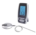 DIW Bratenthermometer Funk-Thermometer Grill Fleisch Braten Thermometer, 1-tlg., Kabelloser Temperaturtransfer von Fühler zu Anzeigeeinheit