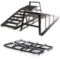 Wiltec - Set 2x Auffahrrampe Bis 2 T Je Paar, 915x350x275 Mm, Auffahrschiene Verladerampen Aus Stahl + Verlängerung 2x 400 Kg 650x195 Mm Erweiterung