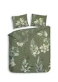 Heckett and Lane Bettwäsche Nathan Dbo 240 Green 240x220 Green Flora, Baumwolle, 3 teilig, Bettwäsche 240x220 Baumwolle Baumwolle Flora Hotelverschluss