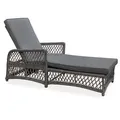 osoltus Sonnenliege Gartenliege Hydraulik Polyrattan Liege anthrazit