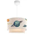 lux.pro Hängeleuchte, Weiß, Textil, 30x70x30 cm, Lampen & Leuchten, Innenbeleuchtung, Kinderzimmerlampen